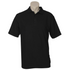Mens Polo Top Shirt Plain Casual Short Sleeve Pique Knit Basic UPF Rated T-Shirt - Black  - S