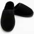 Sheepskin Wool Unisex Slippers Scuffs Slip On Winter Ugg Slippers in Black - 9