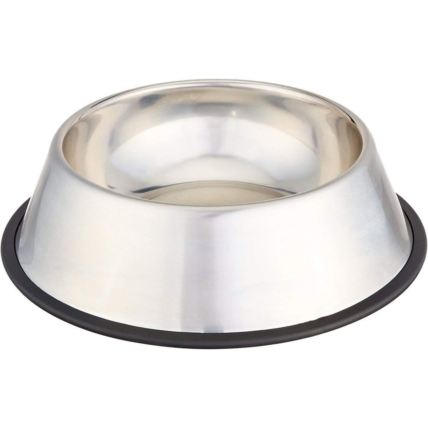 Non Slip Stainless Steel Dog Bowl Pet Cat Water Food Feeder Portable Puppy Dish - XX-Large (1 Litre)