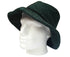 Terry Towelling BUCKET HAT Daggy Fishing Camping Lad Cap Retro  100% COTTON - Bottle Green - X-Large