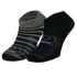 2pk BRBL Baloo Ankle Socks Low Cut MADE IN ITALY  - Dark Grey/Mid Grey - L