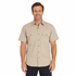 BISLEY SHORT SLEEVE SHIRT Everyday Casual Business Work Cotton Blend in Beige (Size S)