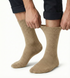 1x Pair COTTON Rich LOOSE TOP SOCKS Circulation Diabetic Comfort in Beige - 2-8