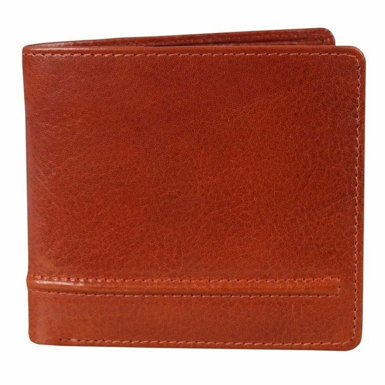 DENTS BILL FOLD WALLET Genuine LEATHER Mens Credit Card Holder Bifold GIFT BOX