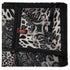Ladies Animal Print & Paisley Scarf Made in Italy 90 x 90cm Winter - Black