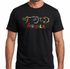 Adult Australia T Shirt Kangaroo Koala 100% Cotton Souvenir Tee Top - Black - XL