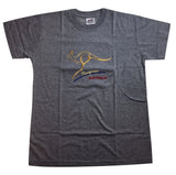 Adult Australian Kangaroo T Shirt Australia Day 100% Cotton Souvenir Tee Top - Grey - S