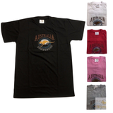 Adult Australia Kangaroo T Shirt Australia Day Souvenir Tee Top 100% Cotton - Grey - S