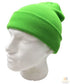 Unisex Fluro Beanie Hi Vis Knit Winter Hat Ski Cap One Size - Fluro Green