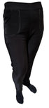 Ladies Fur Lined Thermal Leggings Womens Warm Winter Pants Stretch Skinny Leg - M/L