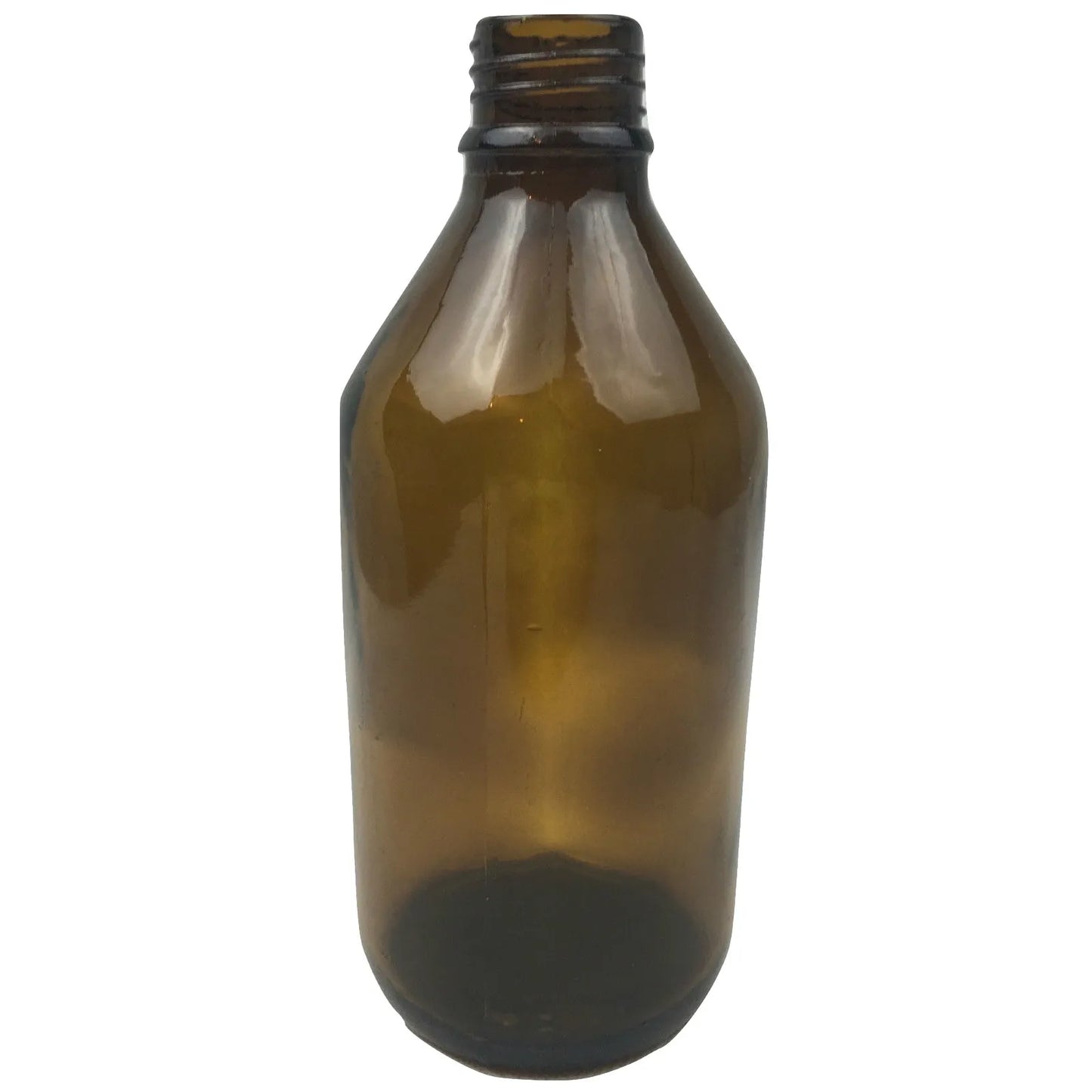 600ml Vintage Brown Glass Vase without Lid/Cap (Flowers not included)