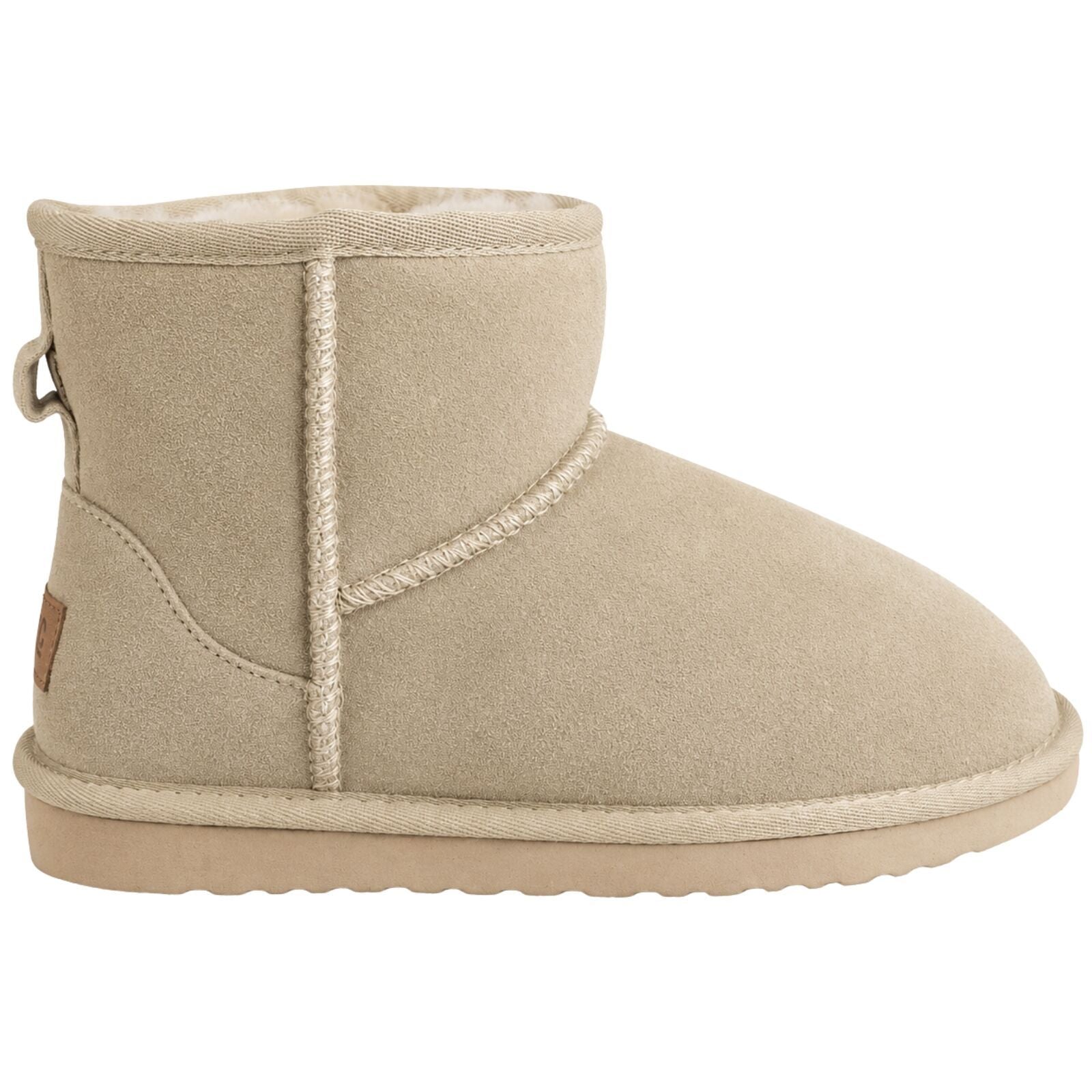 Jillaroo Womens UGG Boots Genuine Sheepskin Suede Leather Moccasins - Beige - 6