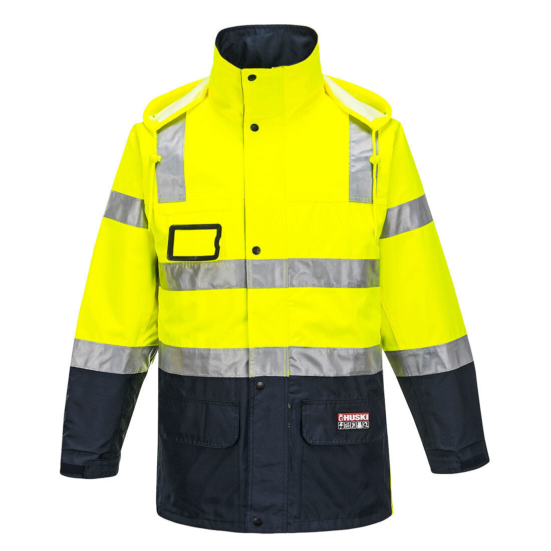 HUSKI Transit Hi Vis Waterproof Jacket Industrial Workwear Reflective UPF 50+ - 4XL (122cm)