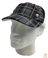 Plaid Supre Trapper Ushanka Hat Sherpa Lined Winter Ear Flap Cap - Grey/Black - L/XL