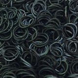 4800 LOOM BANDS Rubber Refill Kit DIY Magical Bracelet 192 S Clips 16 Hooks BULK - Plain Black - Plain Black