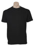Plain T-Shirt 100% COTTON Basic Blank Tee Mens Ladies Casual BULK Adults - Black - S