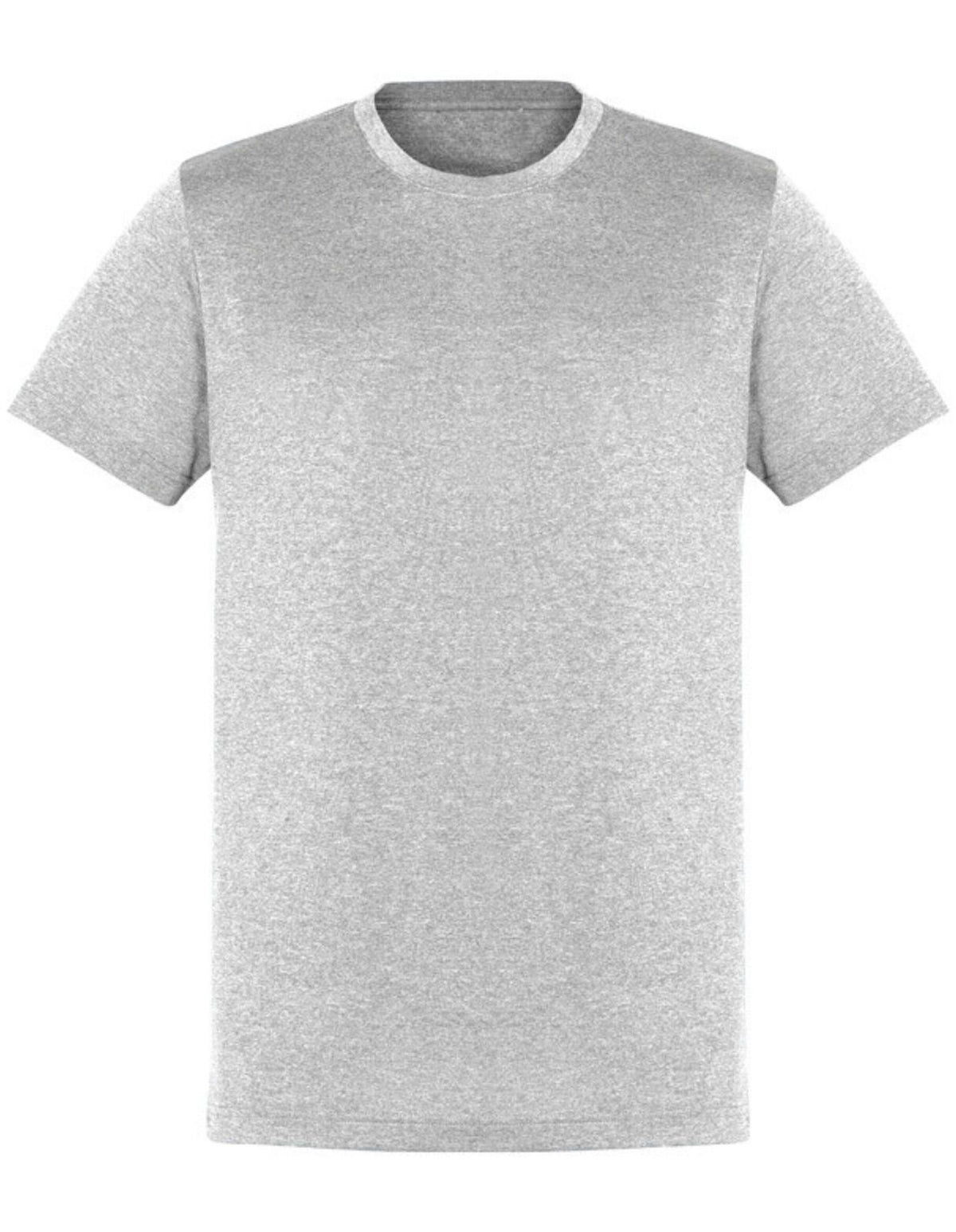 Plain T-Shirt 100% COTTON Basic Blank Tee Mens Ladies Casual BULK Adults - Grey Marle - XL