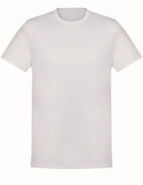 Mens Plain 100% Cotton T-Shirt Basic Blank Casual Short Sleeve Tee Top in Off White