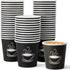 2880x Premium Paper Small Coffee Cups 2.5oz for Espresso Macchiato Piccolo Short Black - Black