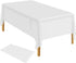 Table Cloth Cover Reusable & Washable Xmas Party 137cm x 274cm (54"x108") in White
