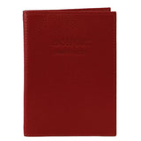 Pierre Cardin Slim Leather Passport Travel Wallet Holder RFID Case Cover - Red
