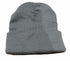 PLAIN BEANIE Unisex Mens Womens Winter Warm Hat Ski Cap Knit One Size - Grey