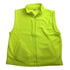 PLAIN HI VIS Polar Fleece Vest Full Zip Safety Workwear High Visibility Fleecy - Fluro Yellow - XL