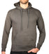 Mens Hoodie 100% Cotton Fleece Pullover Sweatshirt Warm Jumper - Charcoal Grey - XL