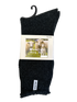 1 Pair Premium Mens Wool Heavy Duty Thick Work Socks Cushion Woolen - Black - 7-11