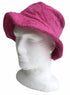 Stingy Brim Terry Towelling Bucket Hat Daggy Fishing Camping Lad Cap 100% COTTON - Fuchsia - L/XL