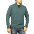 100% SHETLAND WOOL Half Zip Up Knit JUMPER Pullover Mens Sweater Knitted - Sherwood (32) - M