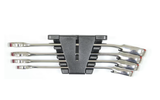 Wurth 4pcs Ratchet Combination Wrench Set with Reversing Lever – Chrome Vanadium Steel, 72-Tooth, High-Gloss Finish