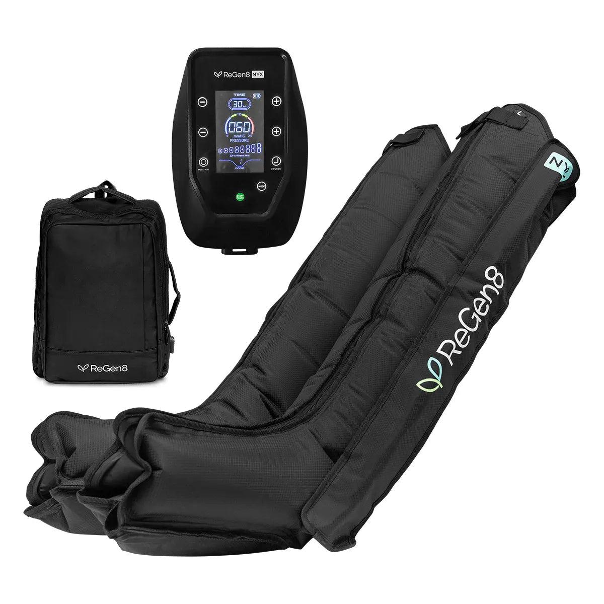 ReGen8 Nyx 8-Chamber Compression Recovery Boots (Medium, 160-175cm)