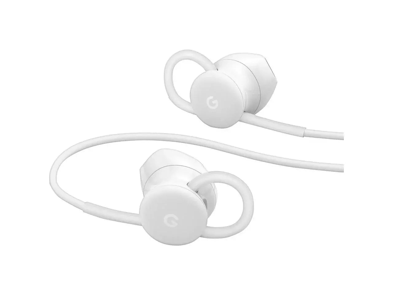 Google Pixel In-Ear Wired Digital Earbuds Headset for USB-C Phones - White (ECO-Friendly Packaging) 