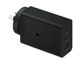 Samsung 65W Trio Adapter 2x USB-C + 1x USB-A Portable Fast Charger Black