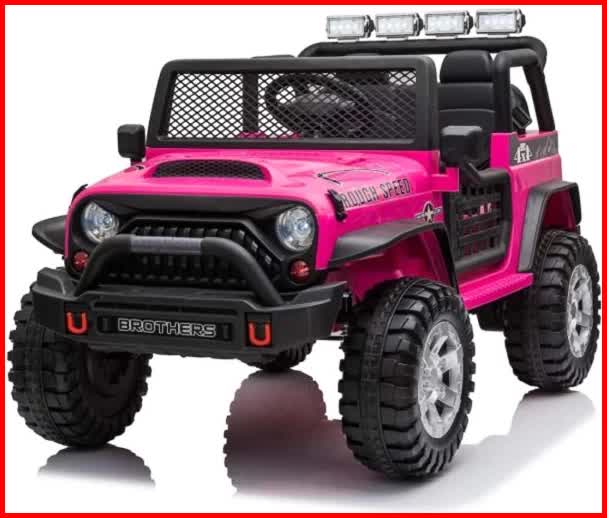 Jeep Off Road Inspired Ride On Car Kids Fairyland Adventure â€“ Pink