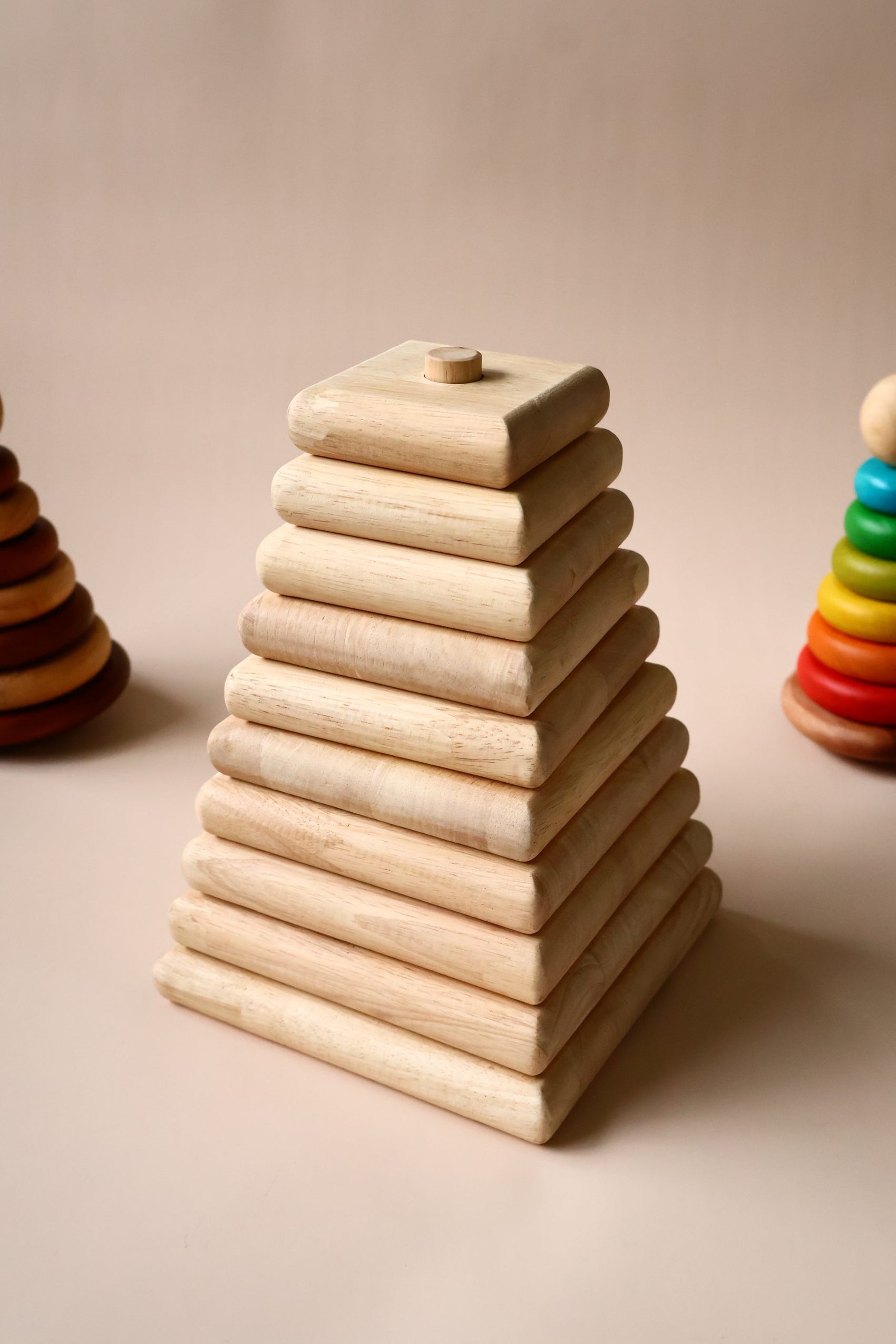 Natural Square Stacker