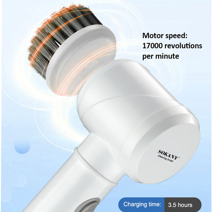 Sokany 5-in-1 Handheld Kitchen Scrubber  Multi-Function Cleaning Tool