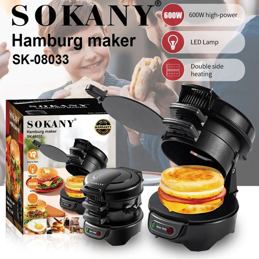 Sokany Burger Maker  Non-Stick, Easy & Fast Cooking