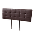 PU Leather King Bed Deluxe Headboard Bedhead - Brown