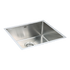 490x440mm Handmade Stainless Steel Undermount / Topmount Kitchen Laundry Sink with Waste