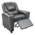 PU Leather Kids Recliner with Drink Holder