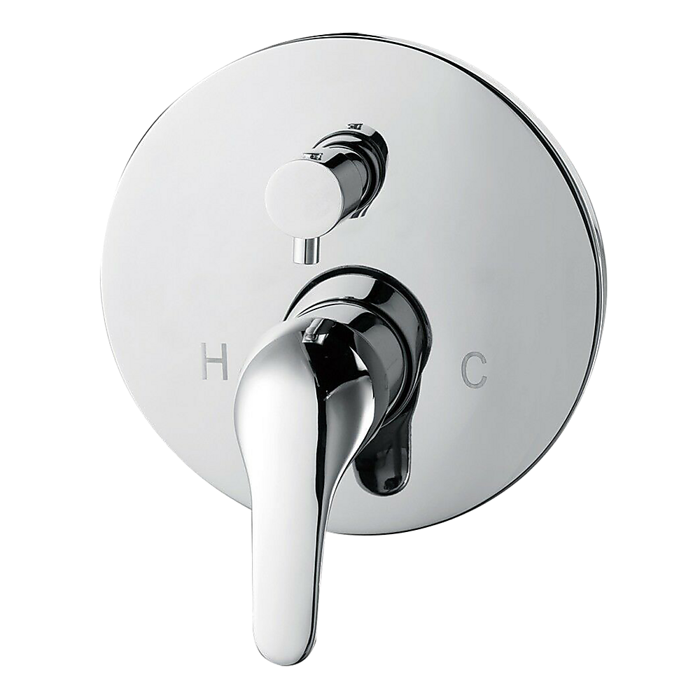 Chrome Bathroom Shower Wall Mixer Diverter w/ WaterMark