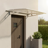 DIY Outdoor Awning Cover 1.4m x 1m – Polycarbonate Weather Shelter Canopy
