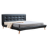 King PU Leather Deluxe Bed Frame Black