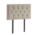 Linen Fabric Single Bed Deluxe Headboard Bedhead - Beige
