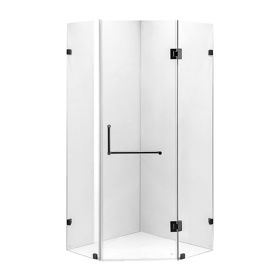 1000 x 1000mm Frameless 10mm Glass Shower Screen By Della Francesca
