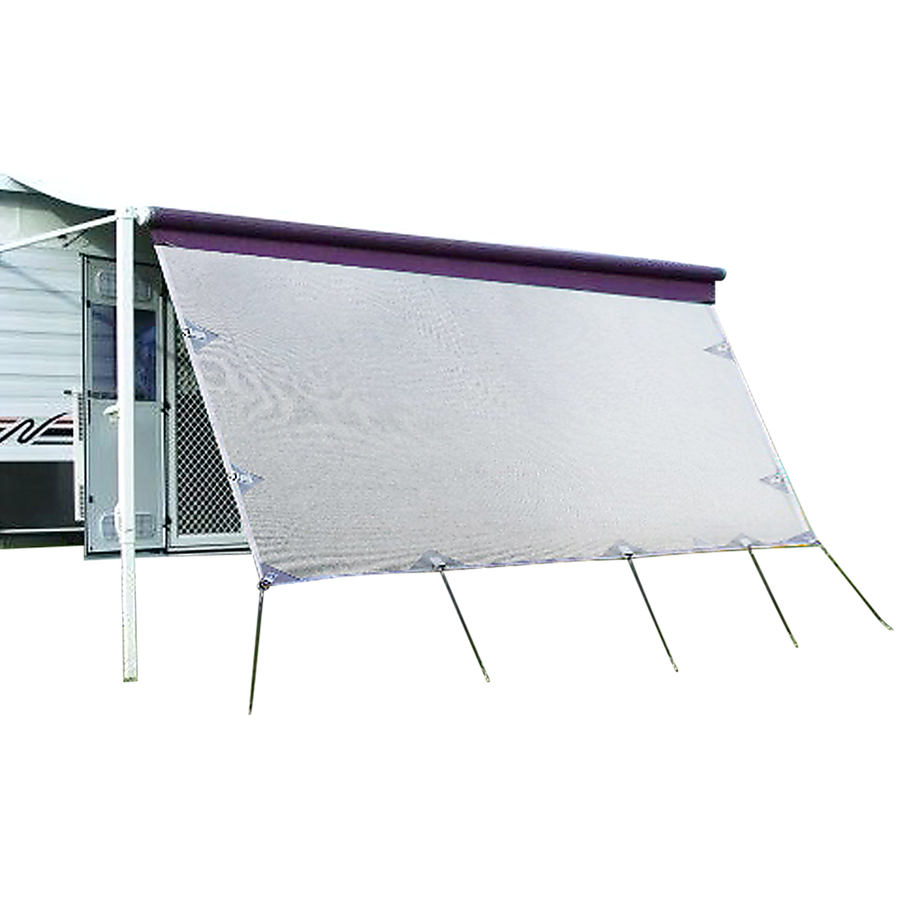 4.9m Caravan Privacy Screen Side Sunscreen Sun Shade for 17' Roll Out Awning