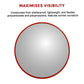 60cm Wide Angle Security Curved Convex Road Safety Mirror Traffic Driveway