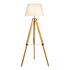 Modern Floor Lamp Wood Tripod Home Bedroom Reading Light 145cm